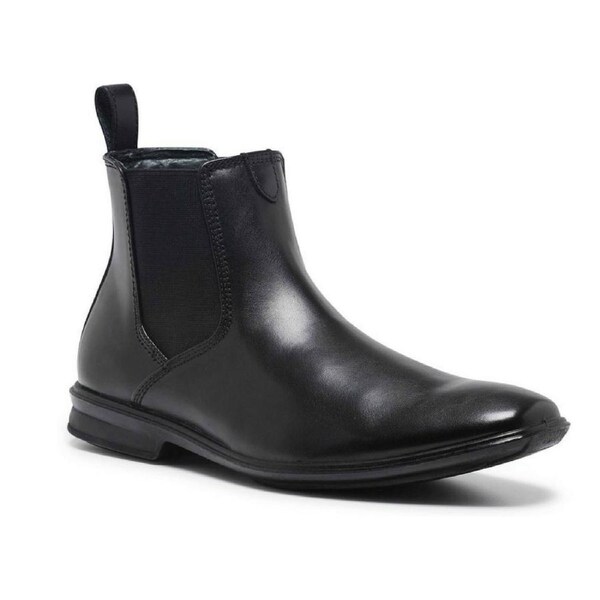 Mens HUSH PUPPIES CHELSEA Leather Boots Shoes Slip On Work Comfort - EW UK 15