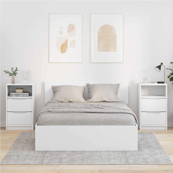 Bedside Tables 2 pcs White 40 x 30 x 467 cm Engineered Wood vidaXL