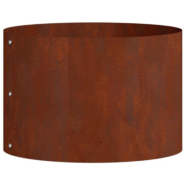 Planter Ring Brown 30 x 30 x 20 cm Weathering Steel vidaXL