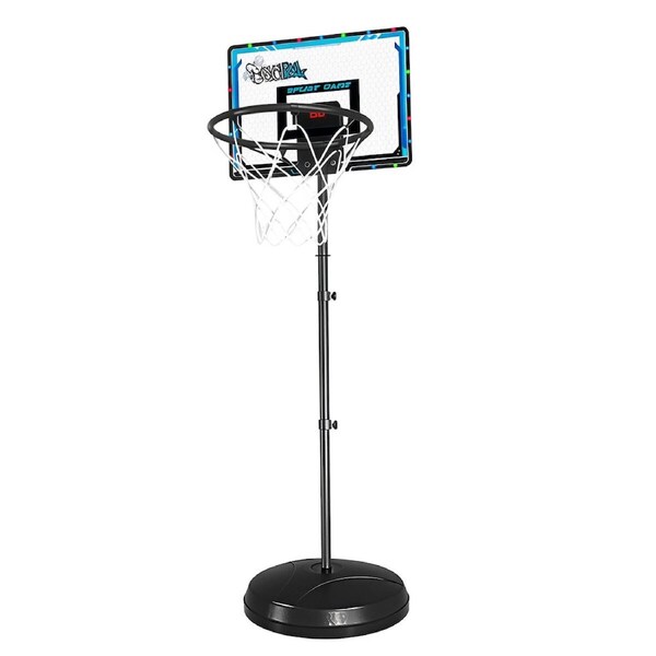 Portable Basketball Hoop Stand System 1.2-1.7m Adjustable Height LED Scoreboard Backboard Basket Ball Goal Ring Rim Net Outdoor Sports Game Play Set