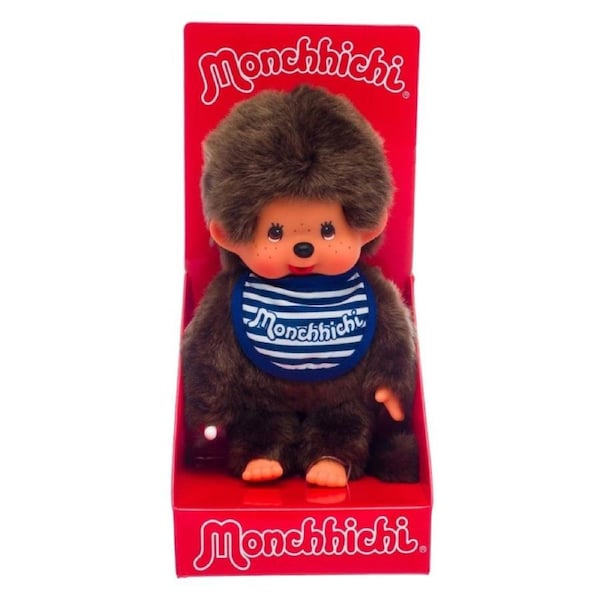 Sekiguchi Monchhichi Sailor Boy with Bib Plush Doll (Blue)