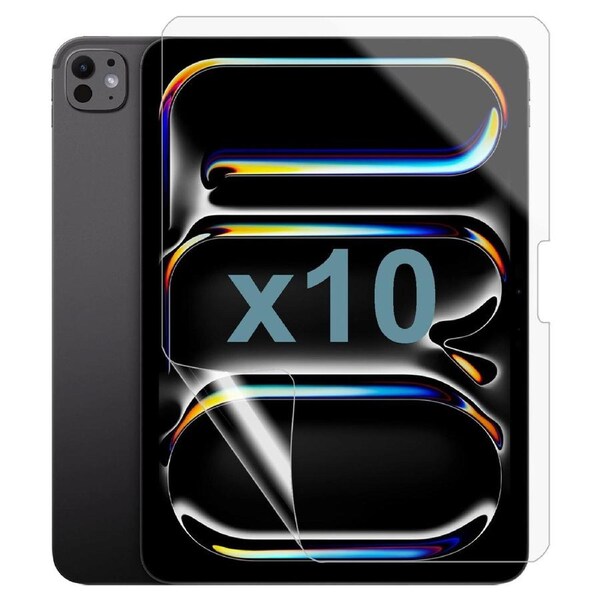 10 Pack Soft Pet Film Screen Protector for Apple iPad PRO 11'' 8th Gen M5 2025 2026 Bulk Guard
