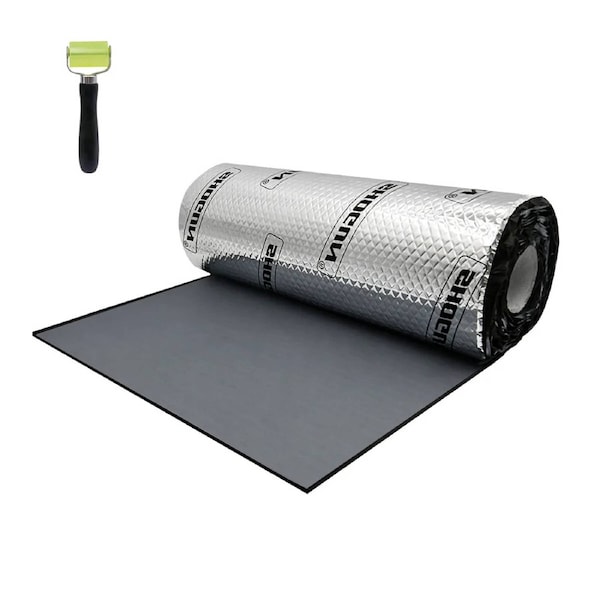 Butyl Sound Deadener Car Noise Insulation Deadening Mat Automotive Shock Proofing Audio Shield Truck Vibration Dampening Rubber 2.7mm 4 SQM 800x50cm