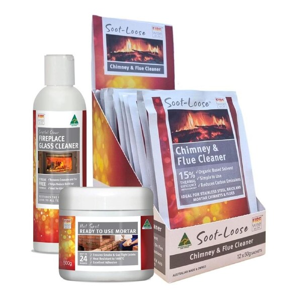 Firewise Brick Fireplace Care Pack