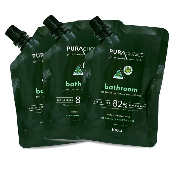 PuraChoice Bathroom Cleaner Refill 100mL - 3 Pack