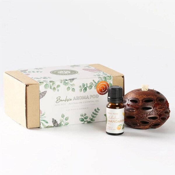 Banksia Aroma Pod Diffuser with Mandarin Essential Oil