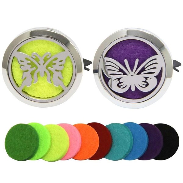 Aruma Life Essential Oil Car Diffuser Charm Set - Butterfly