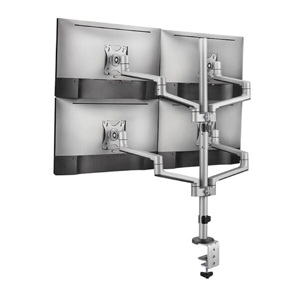 Premium Aluminum Articualting Monitor Arms Mount Stands 4 screens