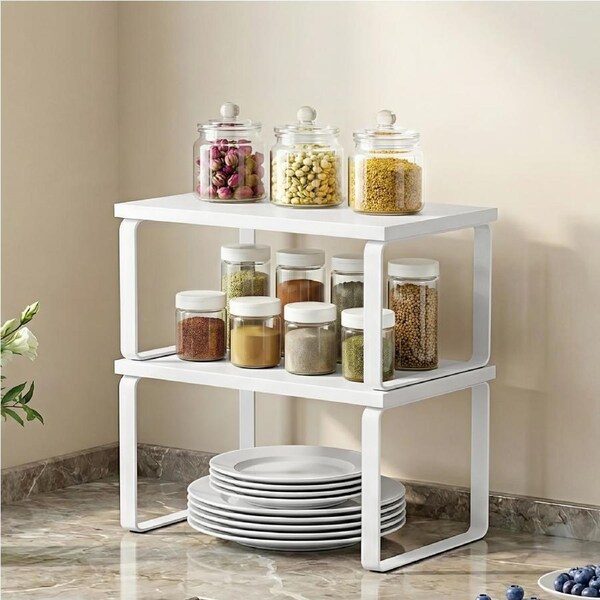 Cefito Set of 2 Kitchen Storage Shelves Rack Cupboard Cabinet Organiser