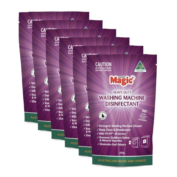 Magic Heavy Duty Washing Machine Deep Clean & Disinfectant 250g - 6 Pack