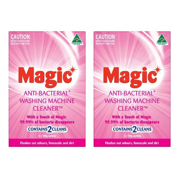 Magic Anti-Bacterial Washing Machine Cleaner 200g - 2 Pack