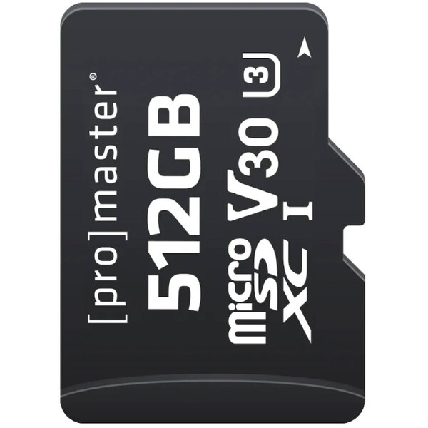Promaster Micro SDXC 512GB Advanced UHS-1 V30 Memory Card