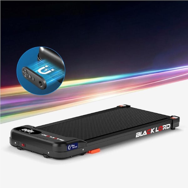 BLACK LORD Treadmill Walking Pad Incline Magnetic Remote Black