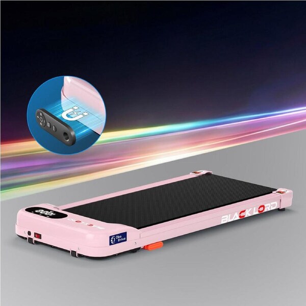 BLACK LORD Treadmill Walking Pad Incline Magnetic Remote Pink