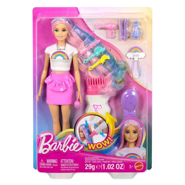 Barbie Rainbow Sparkle Hair Fashion Doll