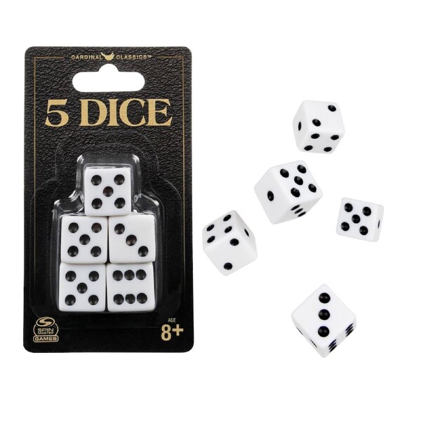 Cardinal Classics 5 Dice