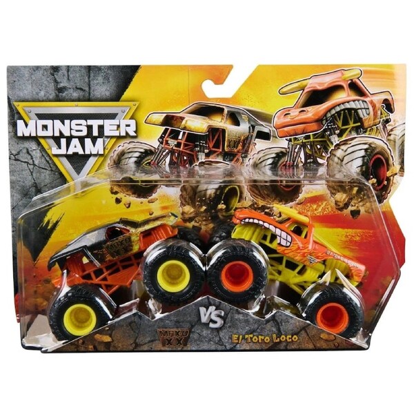Monster Jam MAX-D XX Vs El Toro Loco 1:64 Scale 2 Pack