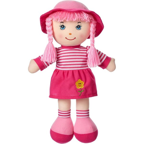Love and Hug Dolls Pink Ragdoll 40cm Plush Doll