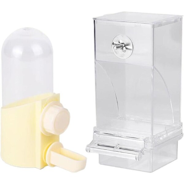 Spill-Proof Bird Water Feeder For Parrots Parakeets Canaries Finches Cockatiels Accessory