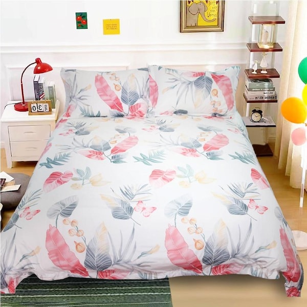 Ramesses Ultra Soft Printed Quilt Cover Set Double / Tropical