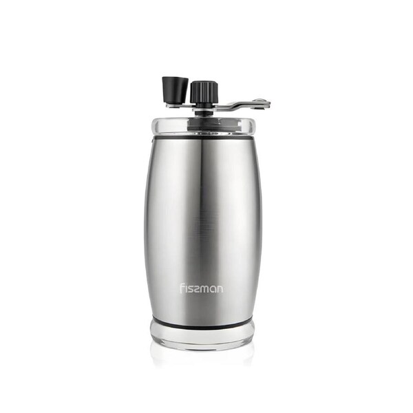 Fissman Manual Coffee Grinder 16cm (ABS Body with Stainless Steel Shell Ceramic Grinder)