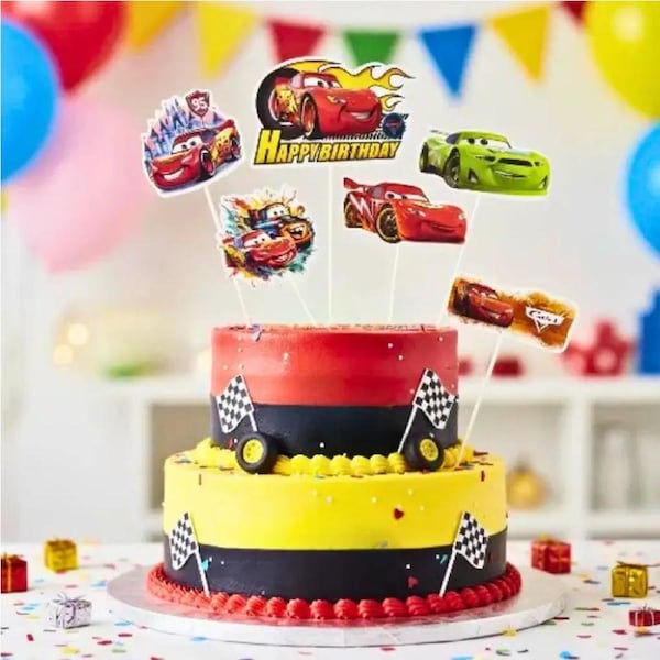 Cars Cake Toppers 6pk