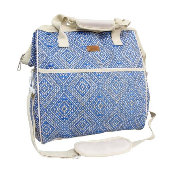 LVD Santorini Insulated Family Cooler Storage Travel Bag 32x30x20cm Blue