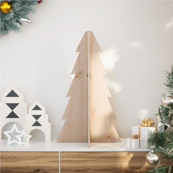 Wooden Christmas Tree for Decoration 69.5 cm Solid Wood Pine vidaXL