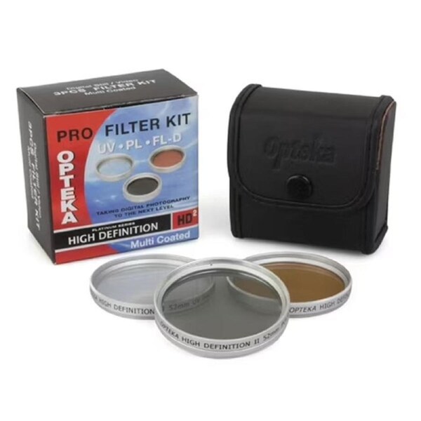Opteka 52mm Pro Filter Kit (UV, PL, FL)