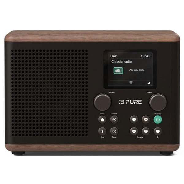 Pure Classic H4 DAB+/FM Radio - Coffee Black