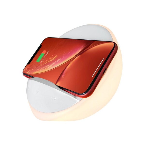 AIPOWER Bedside Lamp with Wireless Charger and Phone Holder Touch