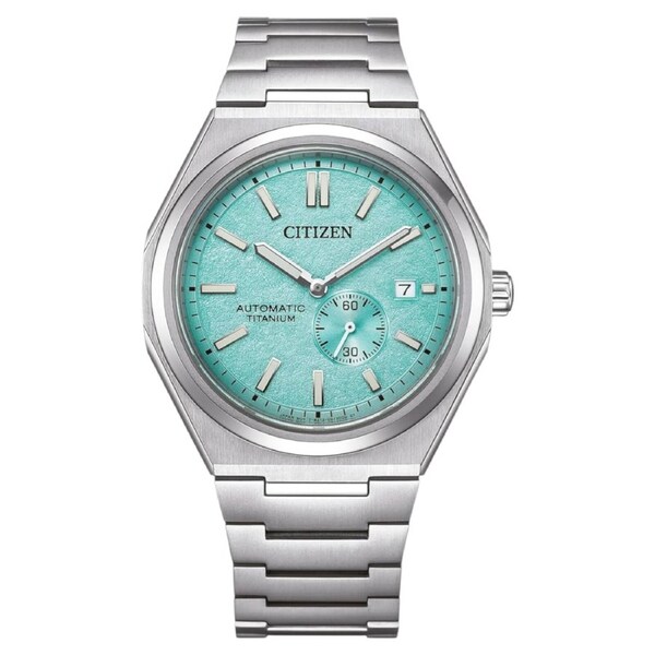 Citizen NJ0180-80M Mens Watch Automatic 41mm Titanium Blue Dial 100M Date