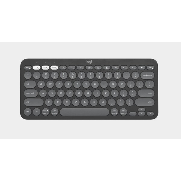 Logitech Pebble Keys 2 K380S Wireless Keyboard - Graphite