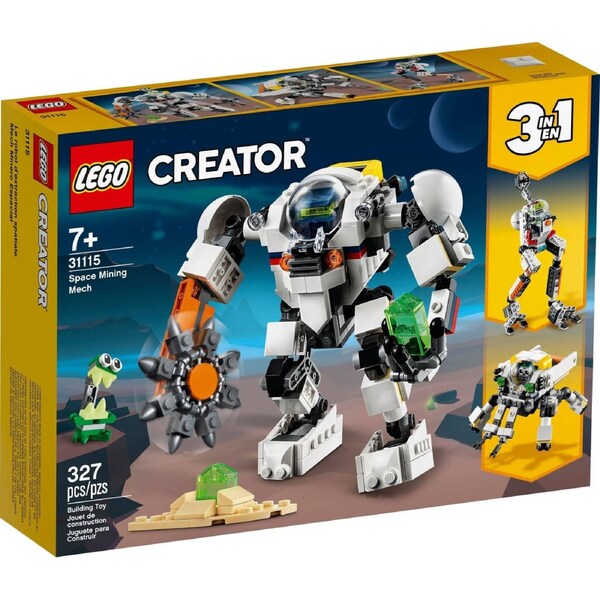 LEGO 31115 Space Mining Mech 3in1 Robot & Cargo Carrier
