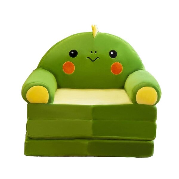 HOLALA 2-in-1 Kids Fold-Out Couch Bed-Dinosaur1