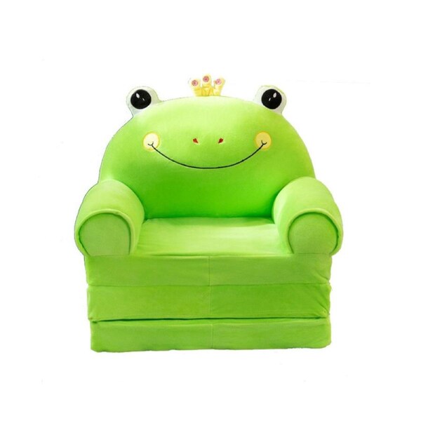 HOLALA 2-in-1 Kids Fold-Out Couch Bed-Frog2