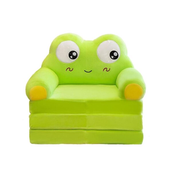 HOLALA 2-in-1 Kids Fold-Out Couch Bed-Frog1