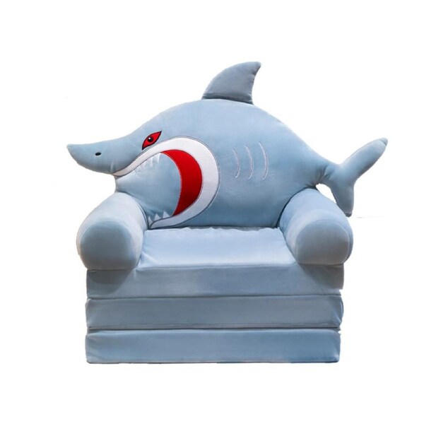 HOLALA 2-in-1 Kids Fold-Out Couch Bed-Shark