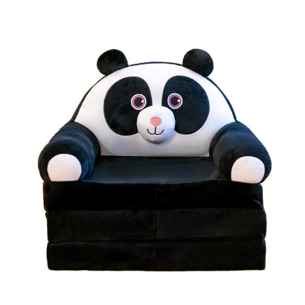 HOLALA 2-in-1 Kids Fold-Out Couch Bed-Panda