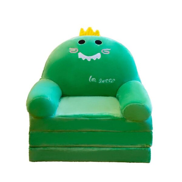 HOLALA 2-in-1 Kids Fold-Out Couch Bed-Dinosaur2