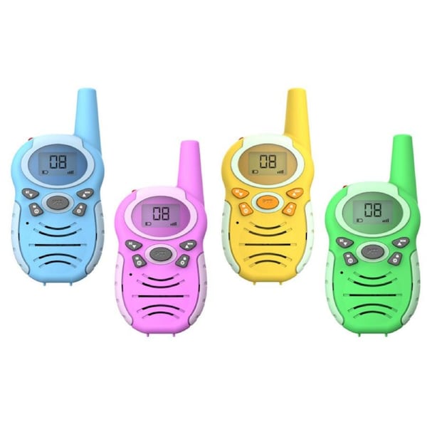 HOLALA 3 Pack Kids Walkie Talkies Long Range 10 Channels Flashlight & Key Lock T4913