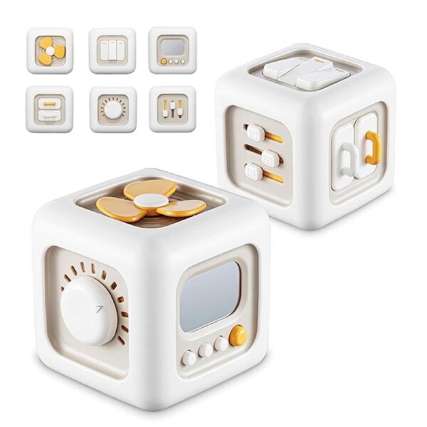 HOLALA Busy Cube for Toddlers 6 Months + Fine Motor Skills Travel Toys