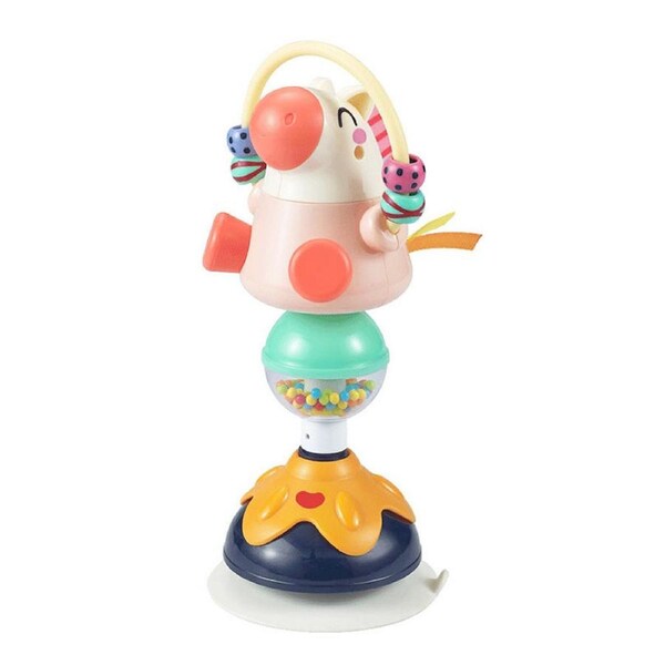 HOLALA High Chair Toy with Suction Cup Rattle for Baby-Pig