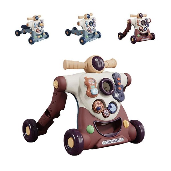 HOLALA Baby Sit-to-Stand Walker with Activity Center for 6-12 Month-Red