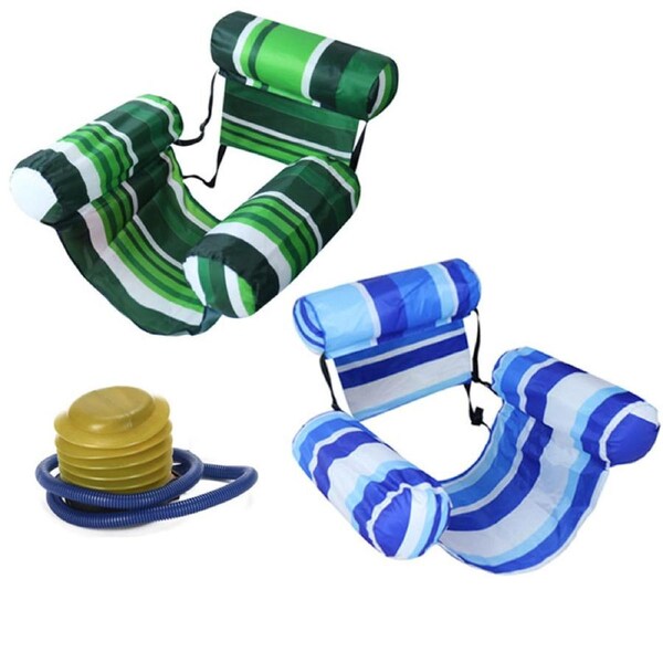 HOLALA 2Pcs Inflatable Pool Floats Blow up Pool Chairs for Adult-Stripe