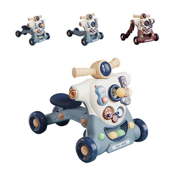 HOLALA Baby Sit-to-Stand Walker with Activity Center for 6-12 Month-Blue