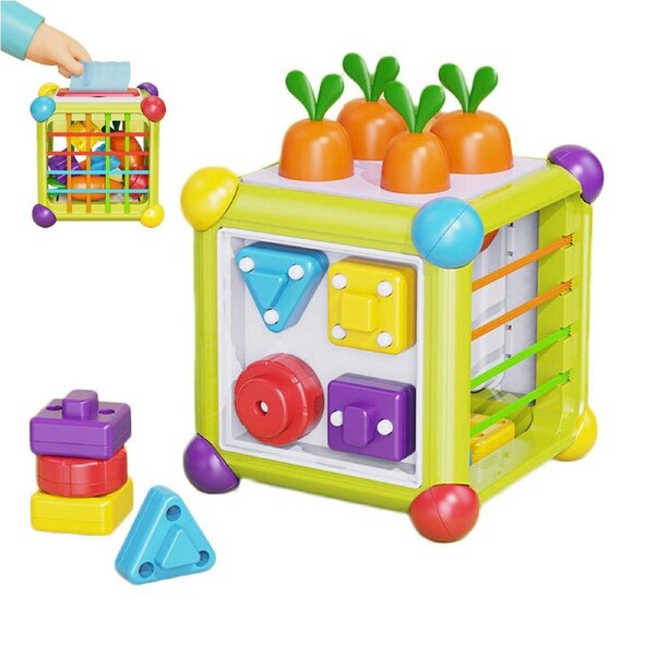 HOLALA Montessori Stacking Toys for 1+ Year Old Shape Sorter Color Matching