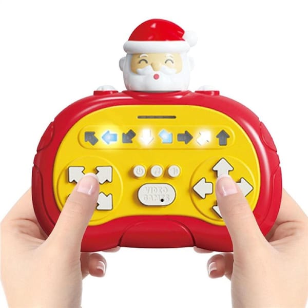 HOLALA Finger Dance Game Handheld Rhythm Game with Light Music for Kids-Christmas
