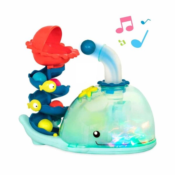 HOLALA Musical Whale Ball Popper Light-Up Sensory Development Toy