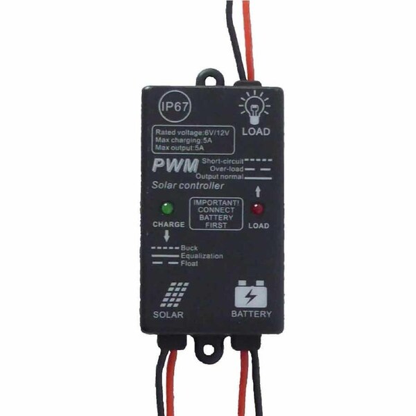 5A 12V Waterproof Solar Charge Controller / Regulator